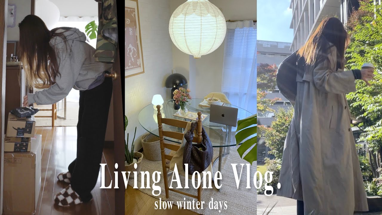 slow winter days | ゆるりと暮らす一人暮らしの記録、エスプレッソマシン導入☕️✨、black friday sale購入品など