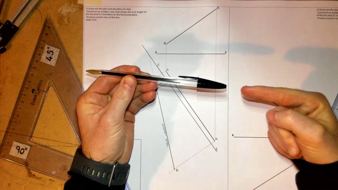 Oblique Plane Sheet 1 True Lengths & Point Views