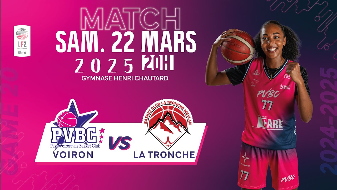 Ligue Féminine 2 - Basketball - Saison 24/25 | PVBC VS BCTM