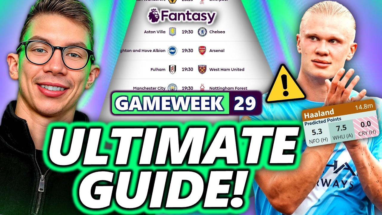 Хэланд травмирован? ⚠️ Полное руководство по 29-му туру Fantasy Premier League! 📈 | Советы по Fan...