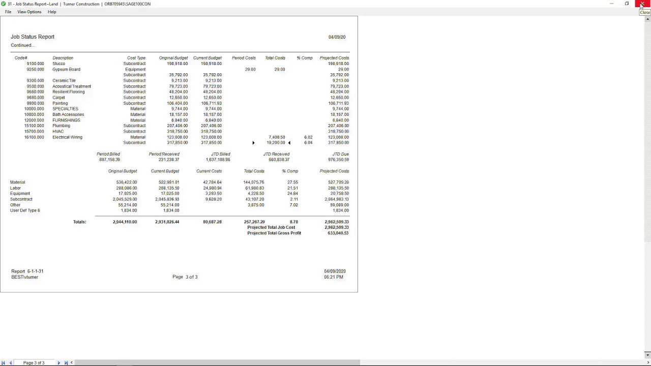 QuickBooks Can't But Sage 100 Contractor Can