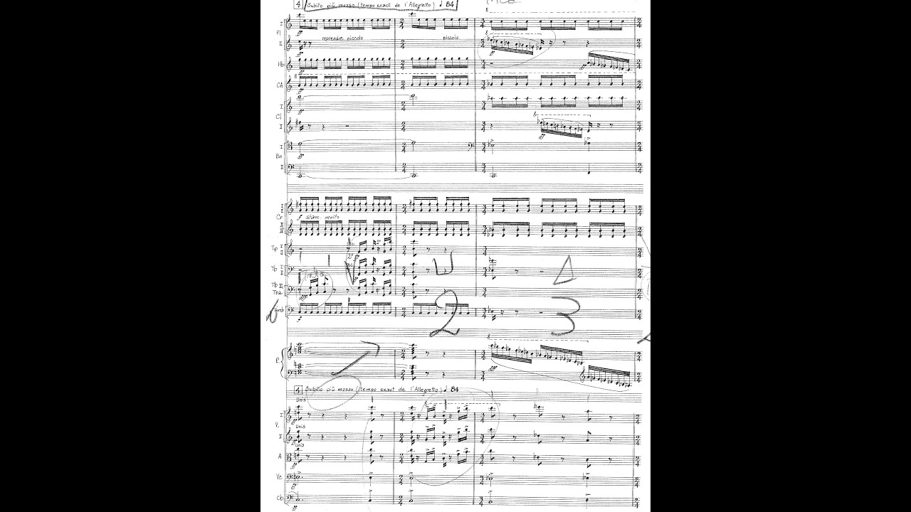 Francis Poulenc - Piano Concerto, FP. 146 (1949) [Score-Video]