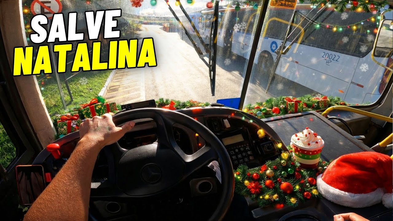 DIRIGINDO ONIBUS NO CLIMA NATALINO (ESPECIAL DE NATAL)