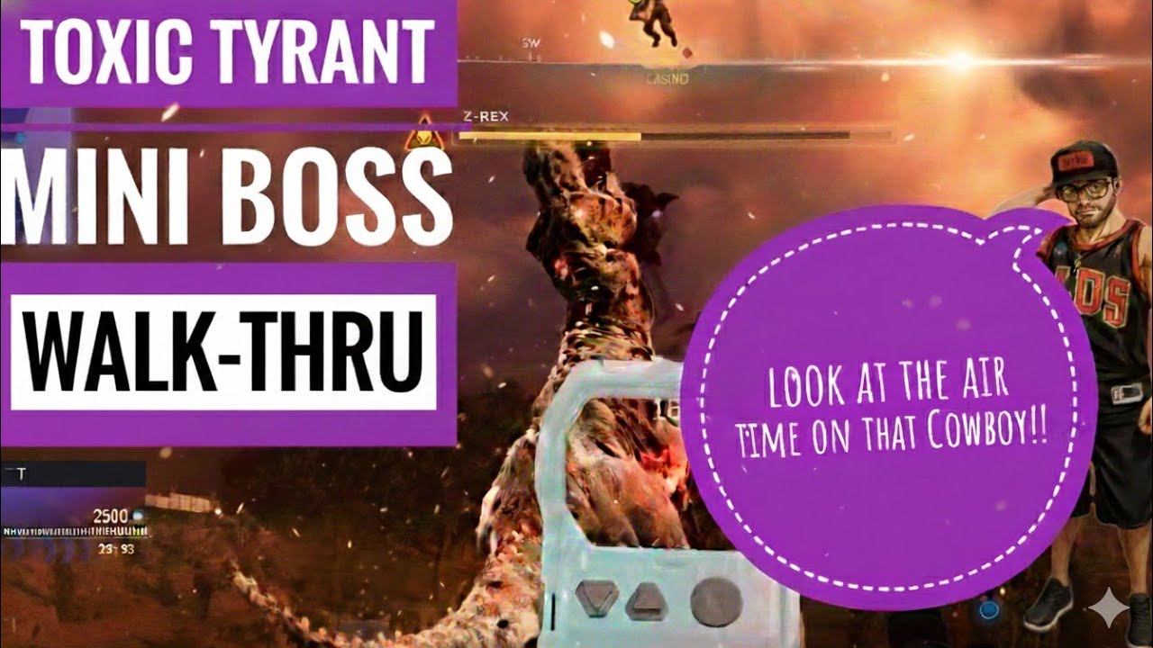 How To DOMINATE The TOXIC TYRANT DINO! 💥🦖UNLOCK THE EXOTIC SKILL!! Endgame Mini Boss Fight Walk-Thru