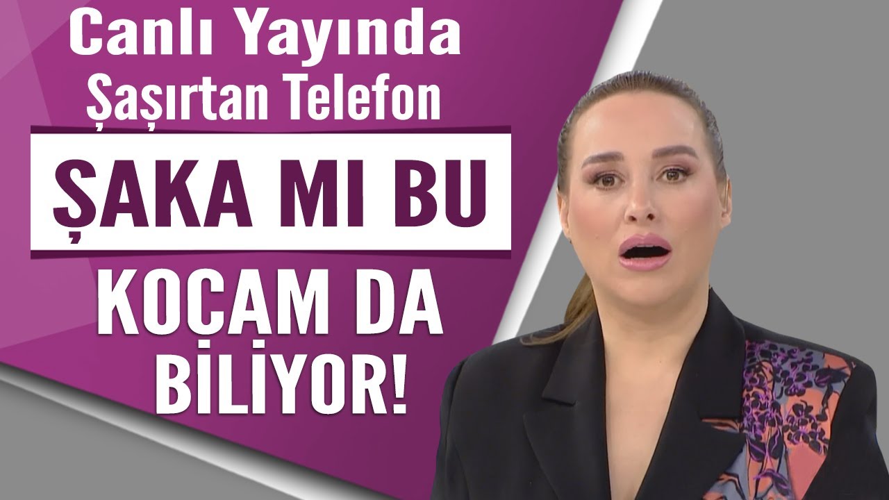 ŞAKA MI BU! Canlı yayında şaşırtan telefon! 