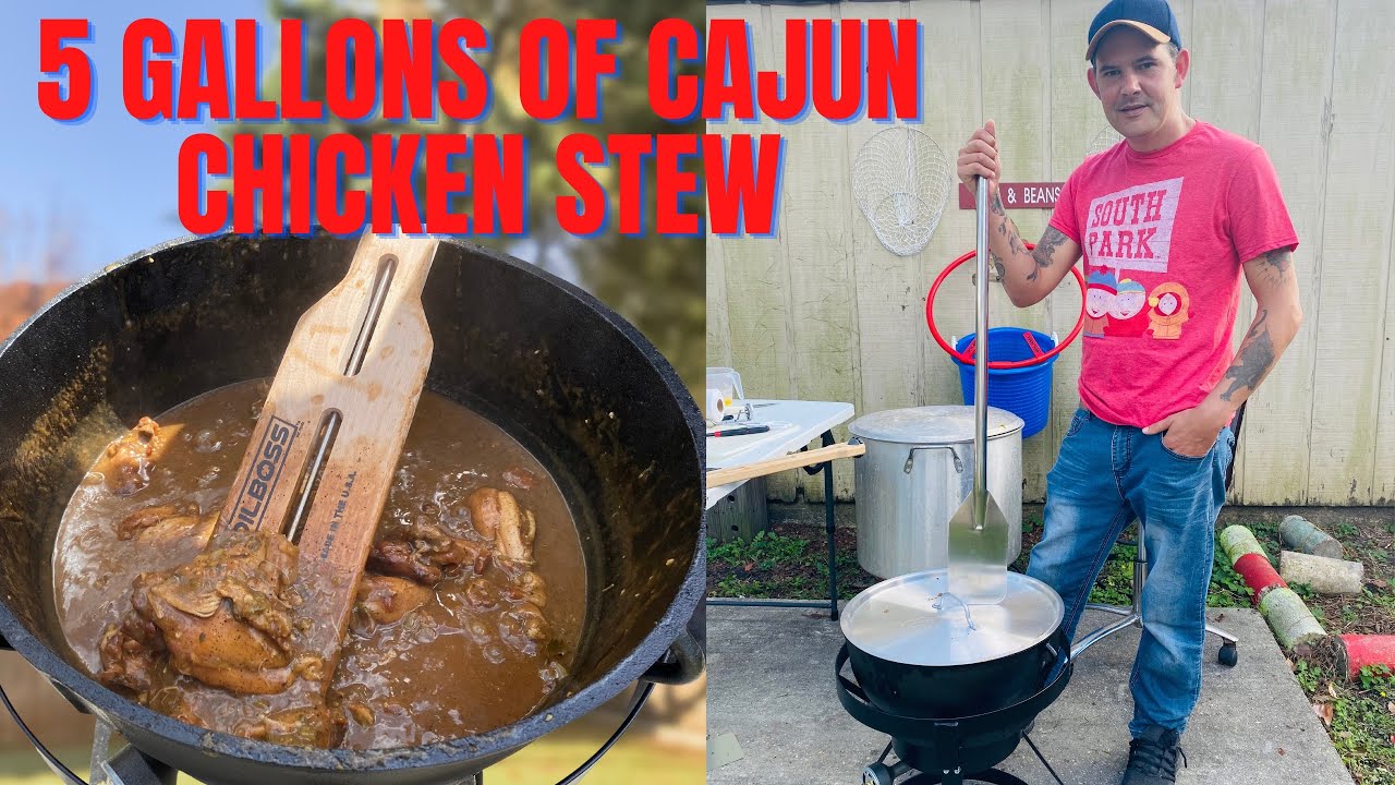 5 GALLONS of Cajun Chicken Stew | Soul food | I GUARANTEE ITS THE BEST | Let’s Go!