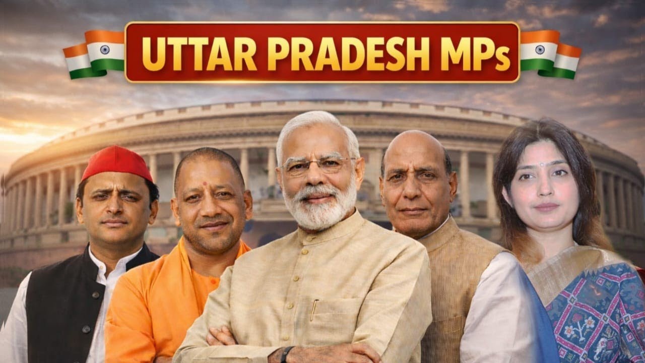 🏛️ Uttar Pradesh 80 MPs List | Lok Sabha Complete Details