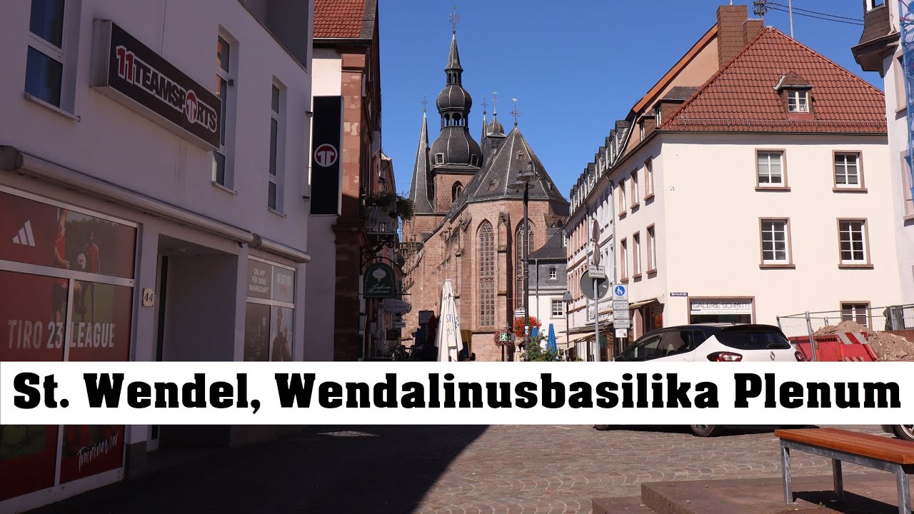 ST. WENDEL (D), Wendalinusbasilika, Vollgeläut (Außenaufnahme)