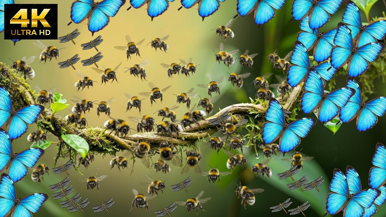 🐞 Tiny Creatures, Big World – Forest Insects in 4K UHD​​  || #WildInsects #ForestInsects