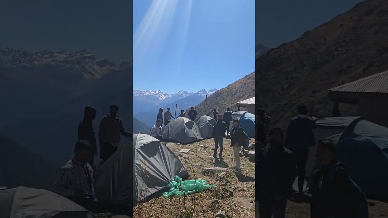 Base 2 Camp, Yulla Kanda Trek#yullakanda#travel#mountains#nature#himachal