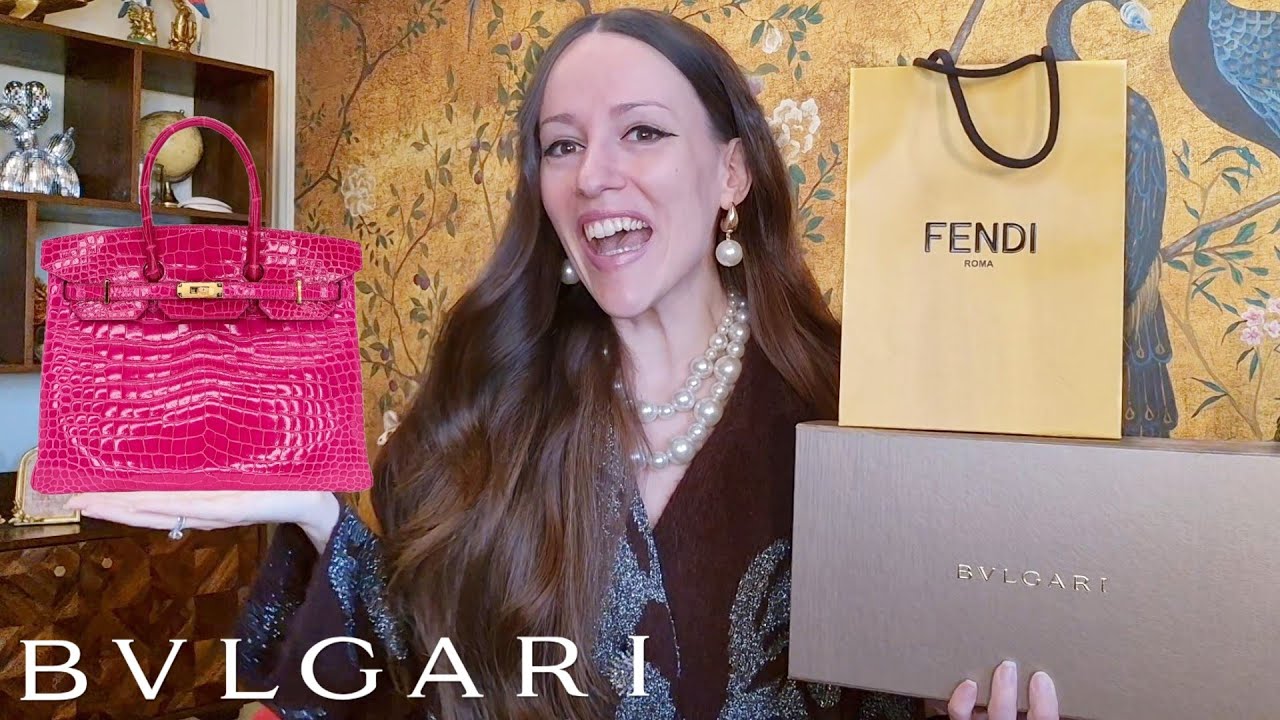MY FIRST CROC BIRKIN?! 😍 My History with HERMES & BIRTHDAY HAUL | BVLGARI, FENDI & KWANPEN 🔥