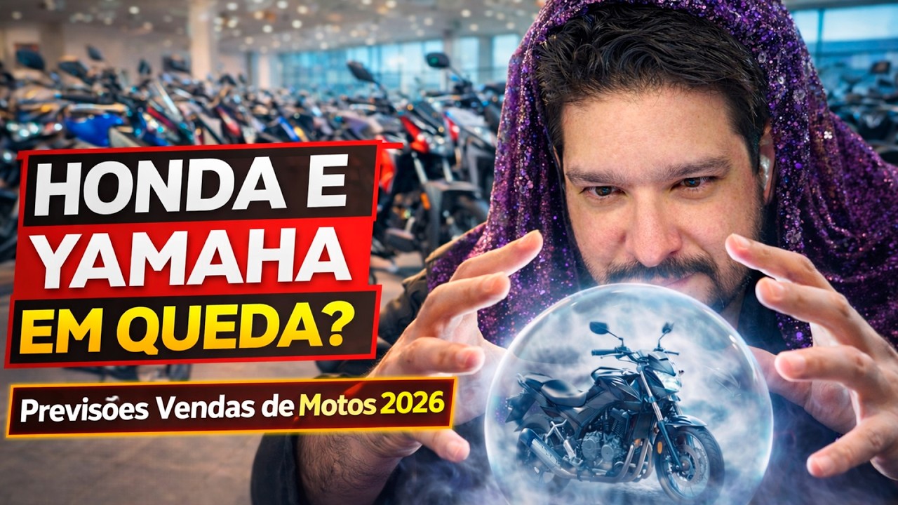 HONDA E YAMAHA EM QUEDA? 📉 Veja os números de Janeiro 2026!