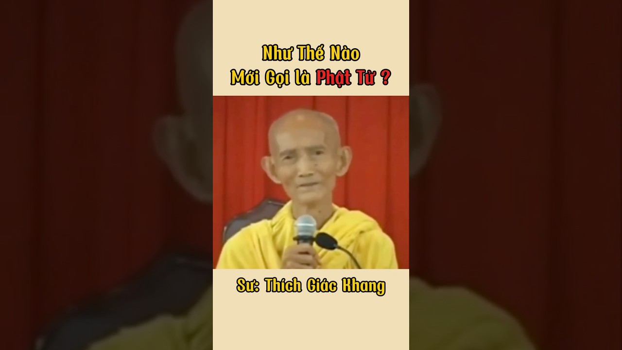 Như Thế N&agrave;o Mới Gọi l&agrave; Phật Tử ? | &Acirc;n Sư Th&iacute;ch Gi&aacute;c Khang