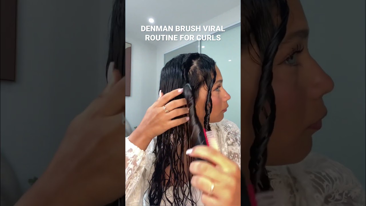 Уложите свои локоны в сочные спирали с помощью этой процедуры #curlyhair #denmanbrush