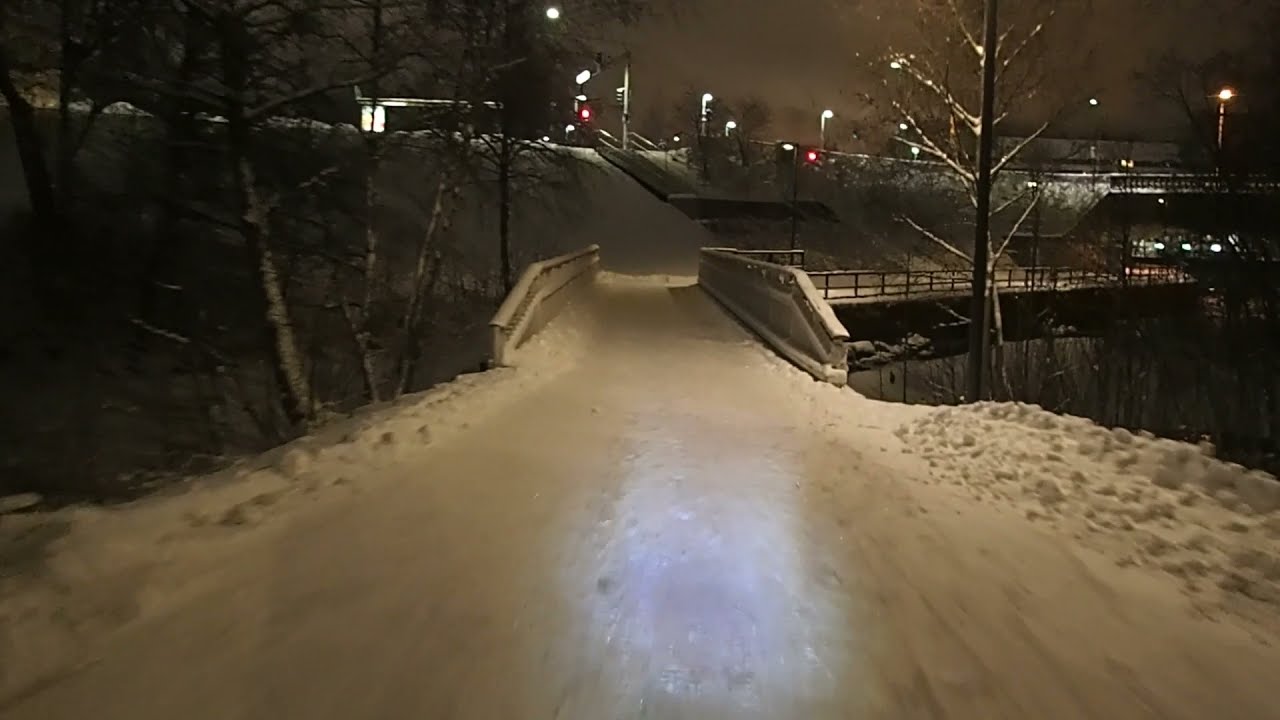 Brompton winter evening ride 2021