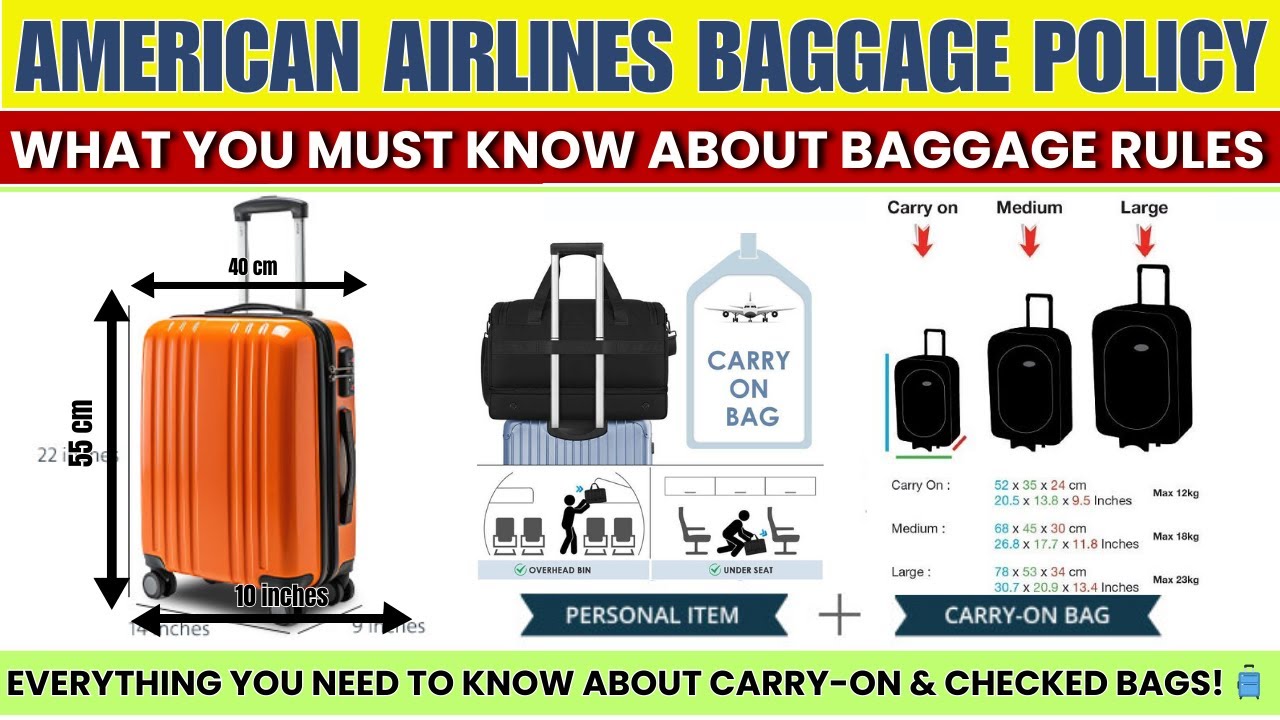 🧳 American Airlines Baggage Policy 2025: What You Need to Know! ✈️✅