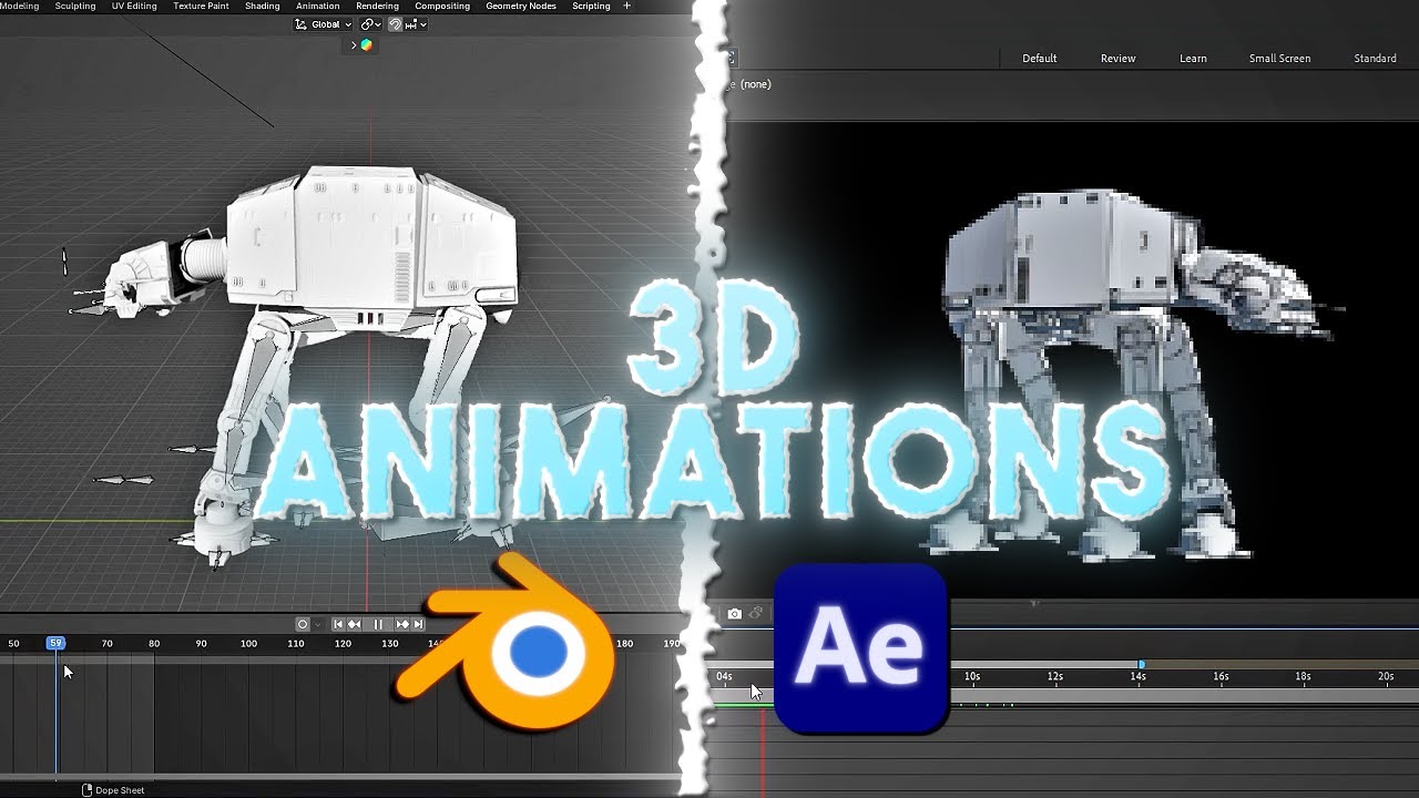 How To Import 3D Animations From Blender Into After Effects (Easy)