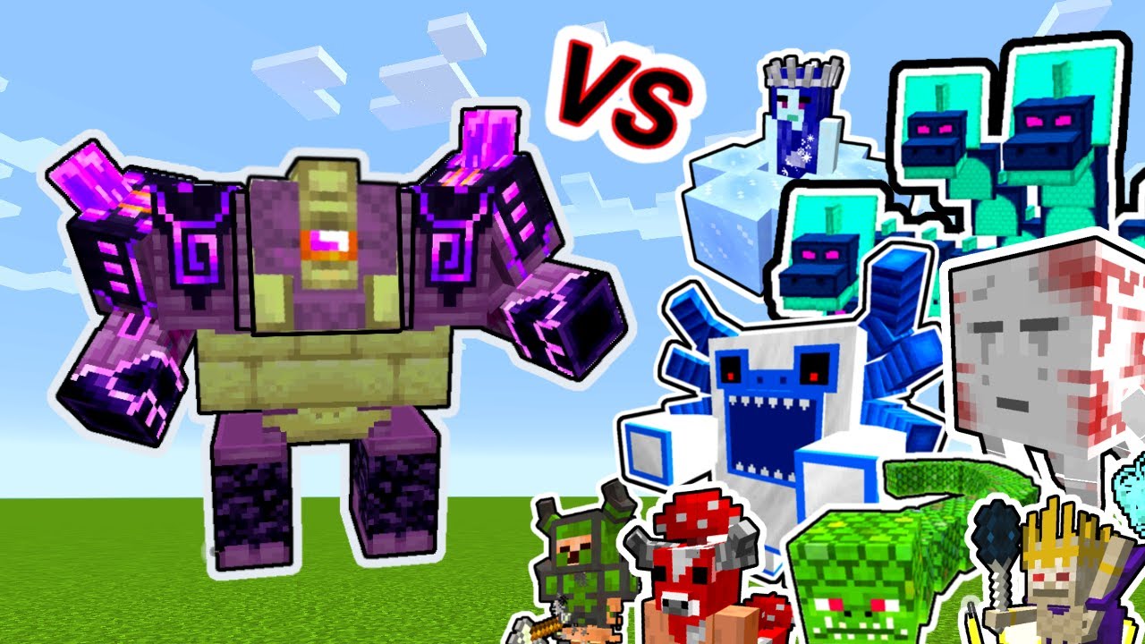 Ender Guardian Vs. Twilight Forest Monsters in Minecraft