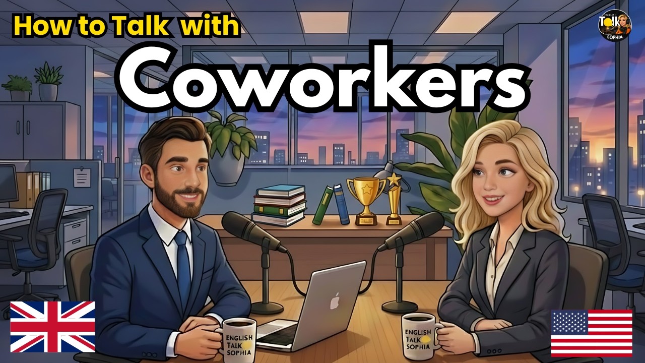 100 Essential Phrases & How to Talk with Coworkers in English | English Conversation Practice