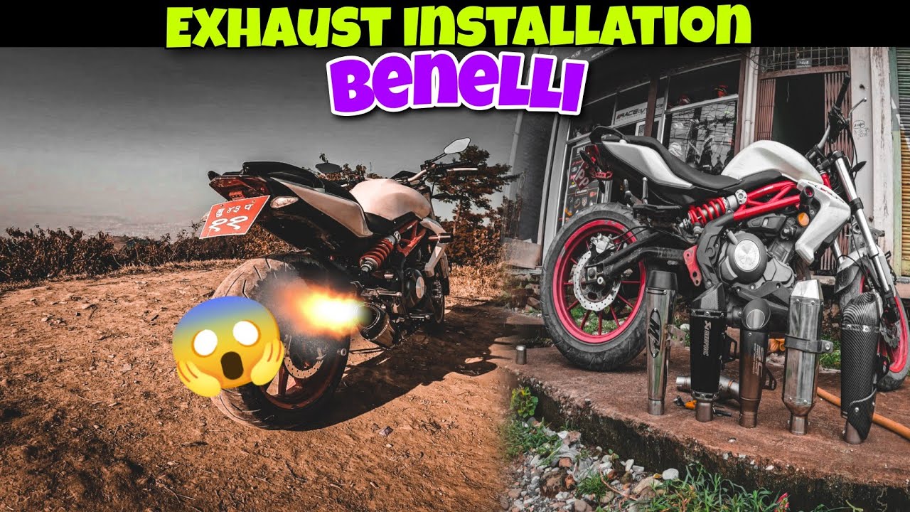 Aftermarket Exhaust Installation On Benelli 300🔥😱|| Which one will sound best?? #benelli300 #viral