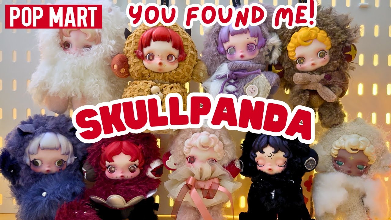 POP MART SKULLPANDA You Found Me Series FULL SET Blind Box Unboxing ASMR RELAXING NO TALKING