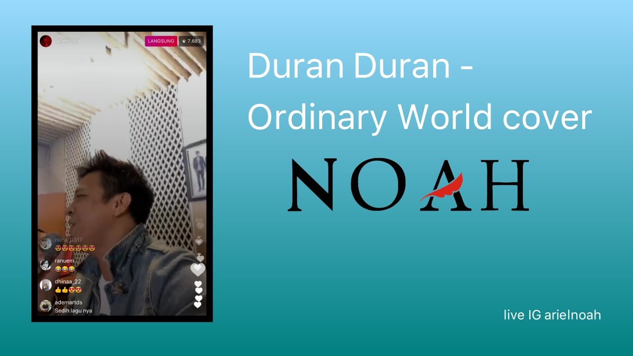 Duran Duran - Ordinary World cover by NOAH | live in IG arielnoah