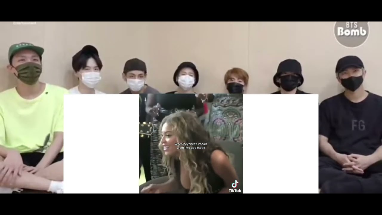 Bts reaction to Beyonce moments I found on Tiktok pt 6 (fake reaction)