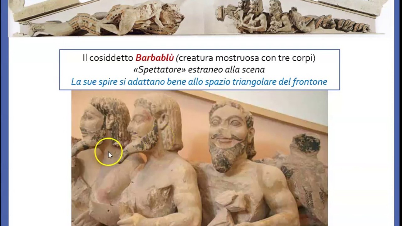 La decorazione scultorea del frontone e del fregio nel tempio greco - parte prima
