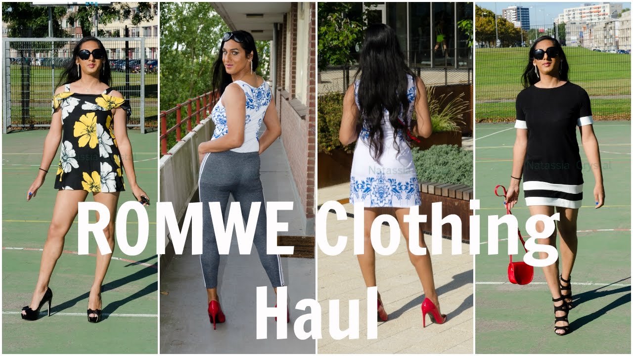 Crossdresser - ROMWE clothes haul - dresses, tunic and yoga pants | NatCrys