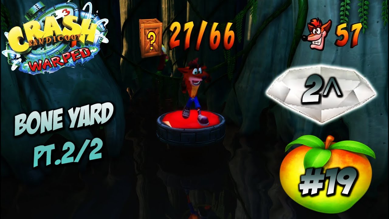 BONE YARD PT. 2/2 - SECONDA GEMMA - CRASH BANDICOOT 3 - WARPED - EP. 19 - GAMEPLAY ITA - GUIDA 105%