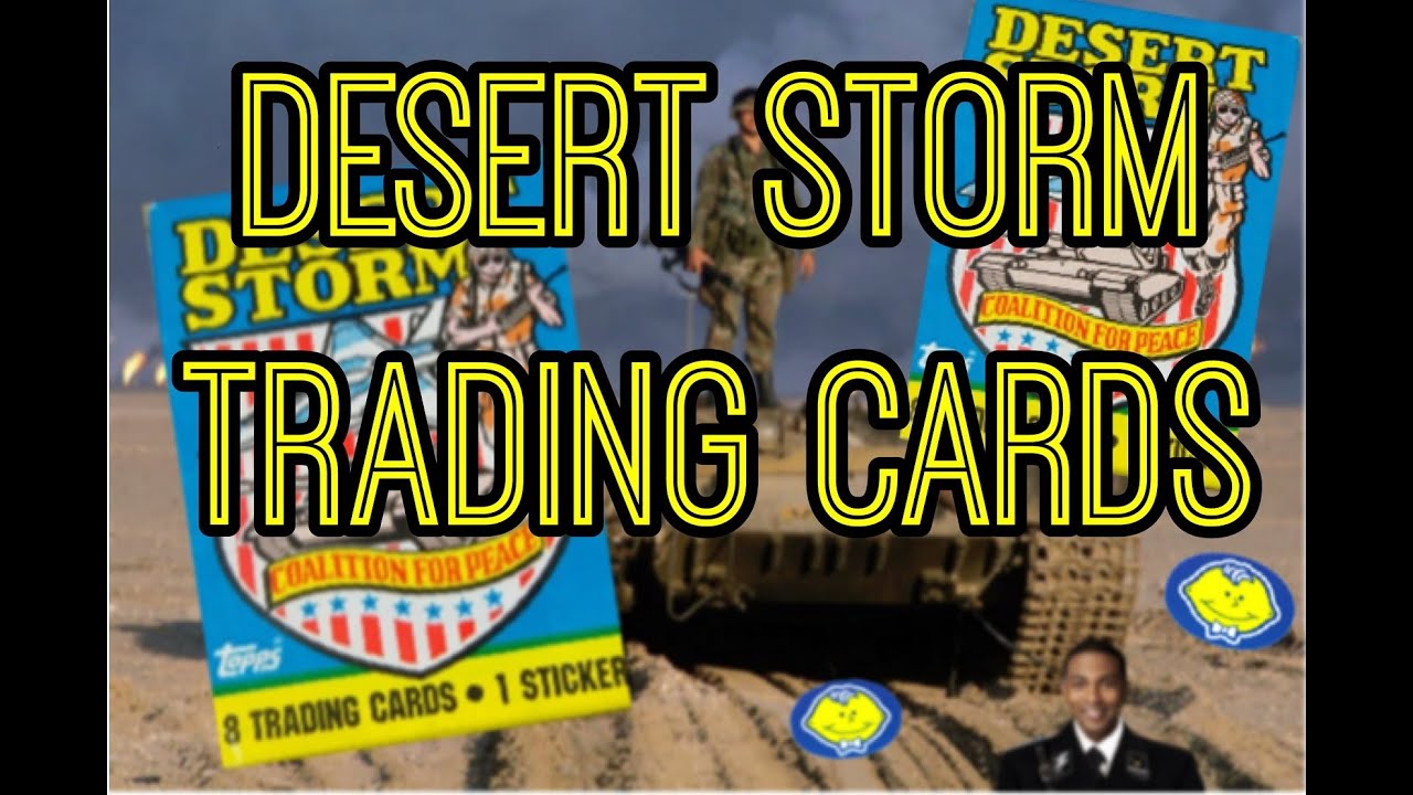 4K DESERT STORM TRADING CARDS