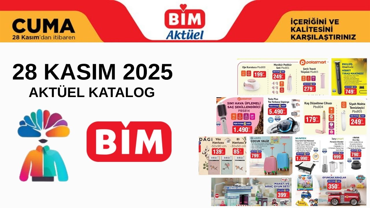 BİM | 28 KASIM ELEKTRONİK, OYUNCAK, EV EŞYALARI | FIRSAT DOLU AKTÜEL KATALOG | SESLİ ÖZET ANLATIM