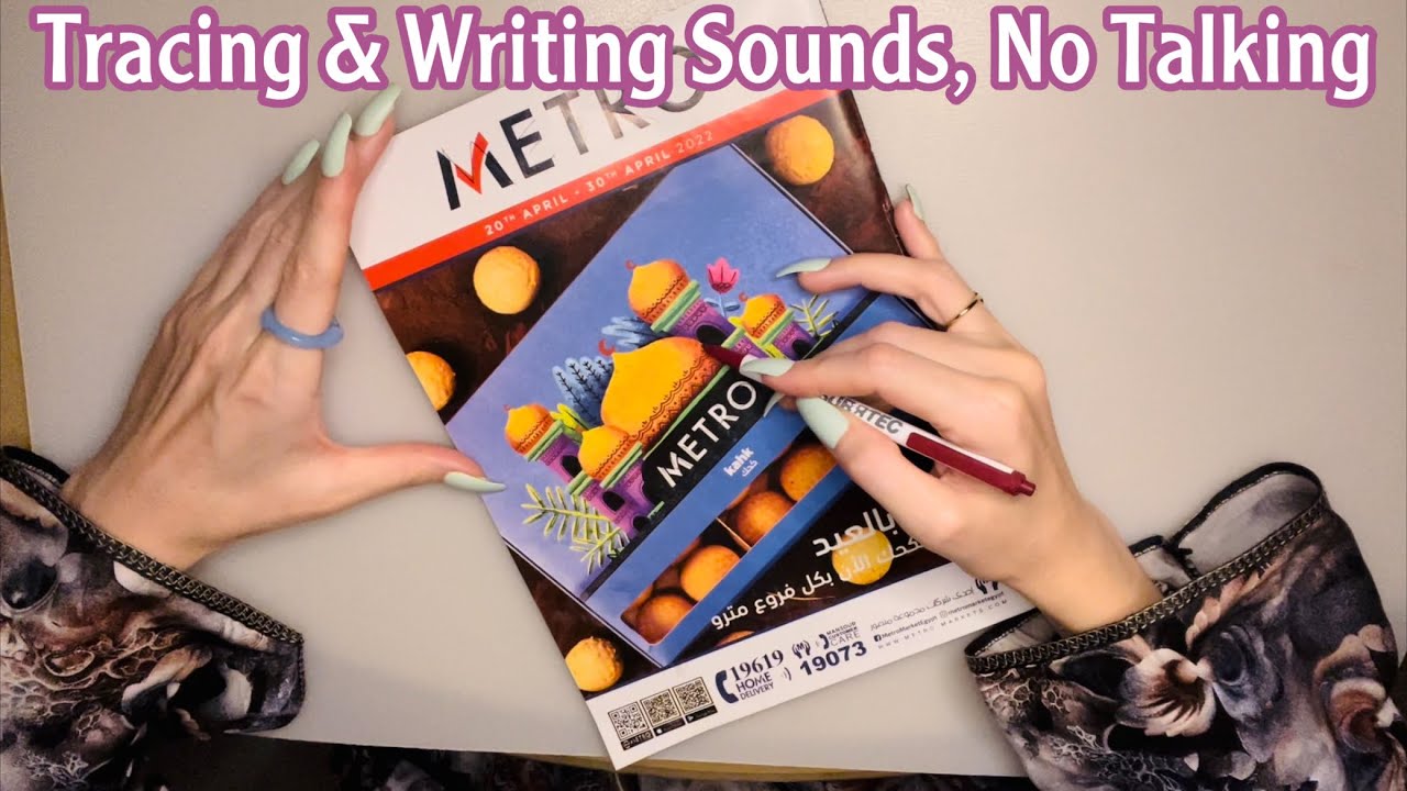 ASMR * Tracing in a Store Catalog * Writing Sounds * No Talking * ASMRVilla