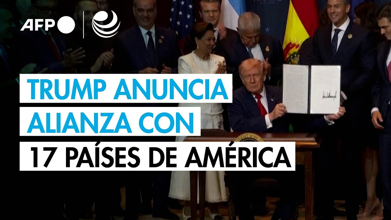 Trump anuncia una alianza de 17 países americanos para “destruir” a los cárteles