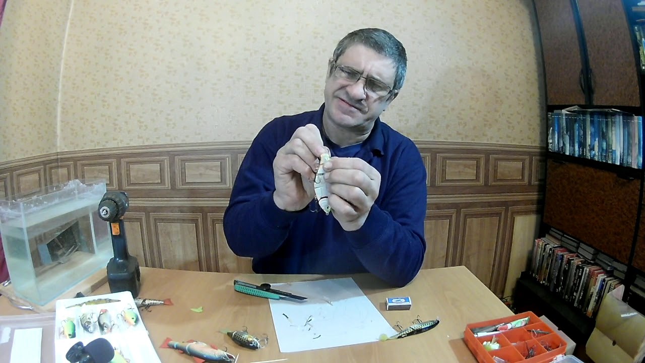 Улучшение крепления силиконового хвостика на воблере.