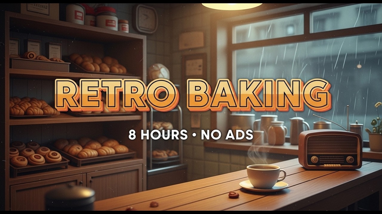 Vintage Kitchen Ambience 📻 Lofi Jazz & Blues for Cooking, Baking, Home Chores [8 Hours]