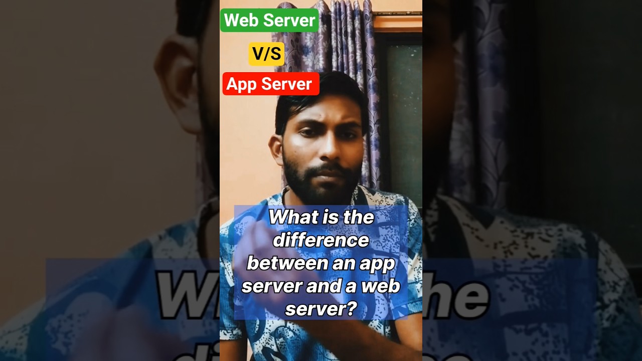 Web Server vs App Server &ndash; What&rsquo;s the Difference? #backend #systemdesign #webserver #appserver