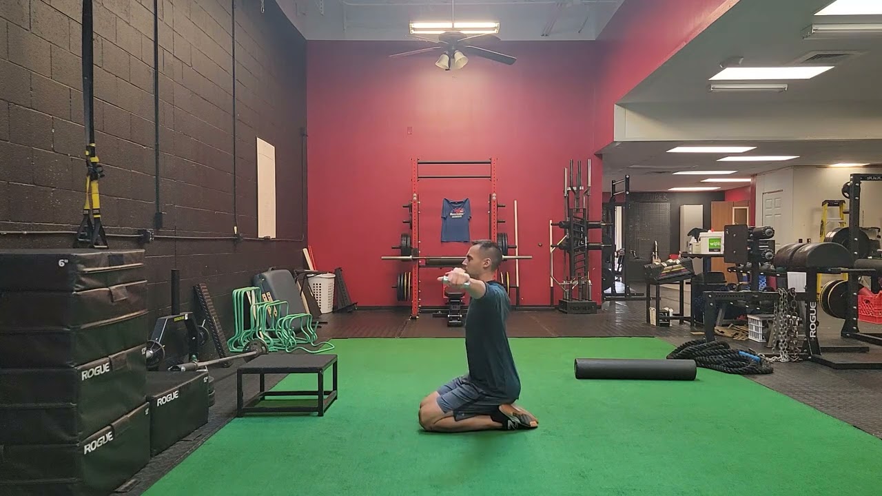 Shoulder Circles Exercise with Bodyweight or Dumbbell