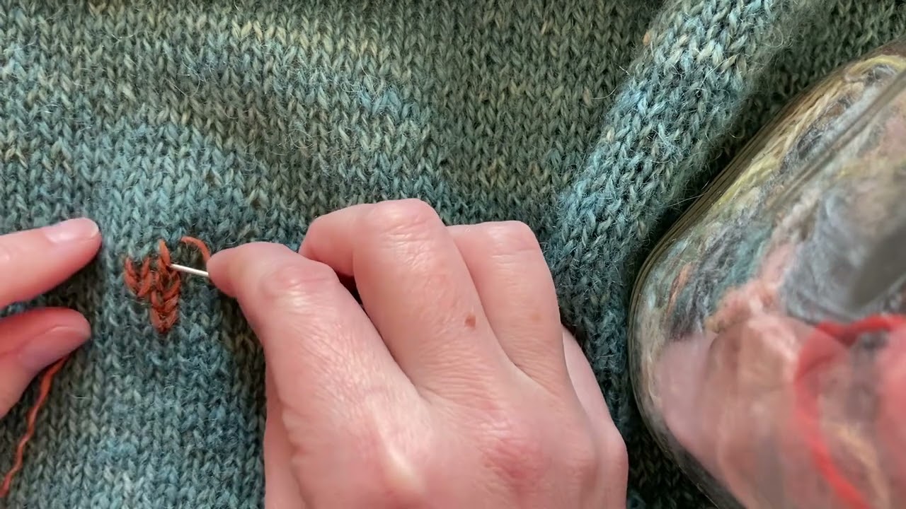 Broderi på strik