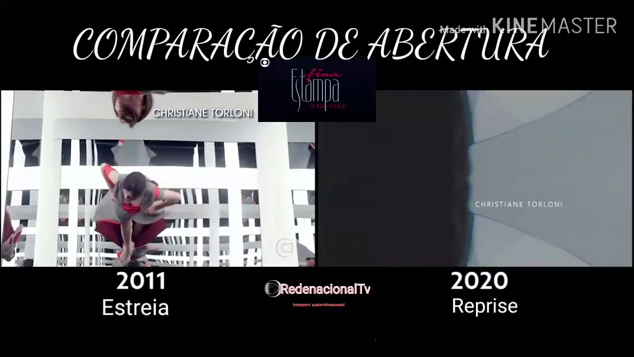 Comparação de abertura Fina estampa
