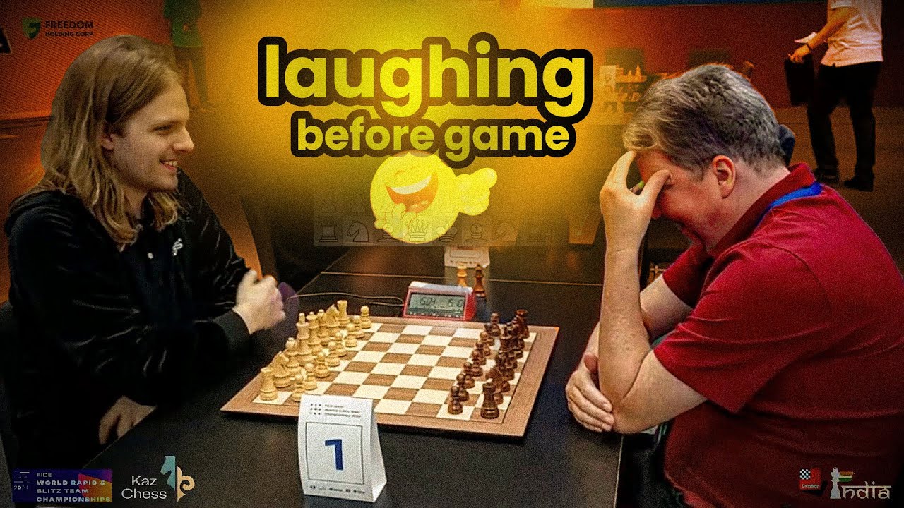 Why were Richard Rapport and Nigel Short smiling before the game?