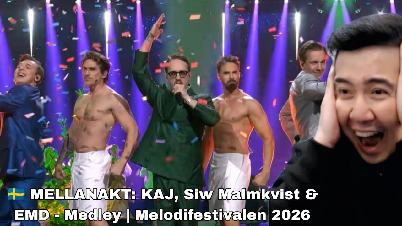 🇸🇪 MELLANAKT: KAJ, Siw Malmkvist & EMD - Medley | Melodifestivalen 2026 | REACTION