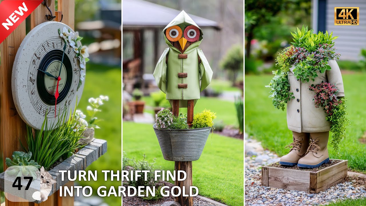 💡 Genius IDEA Garden Decor Arts 🛒 Savers/Value Village Thrift Hacks + Recycled Trash ♻️