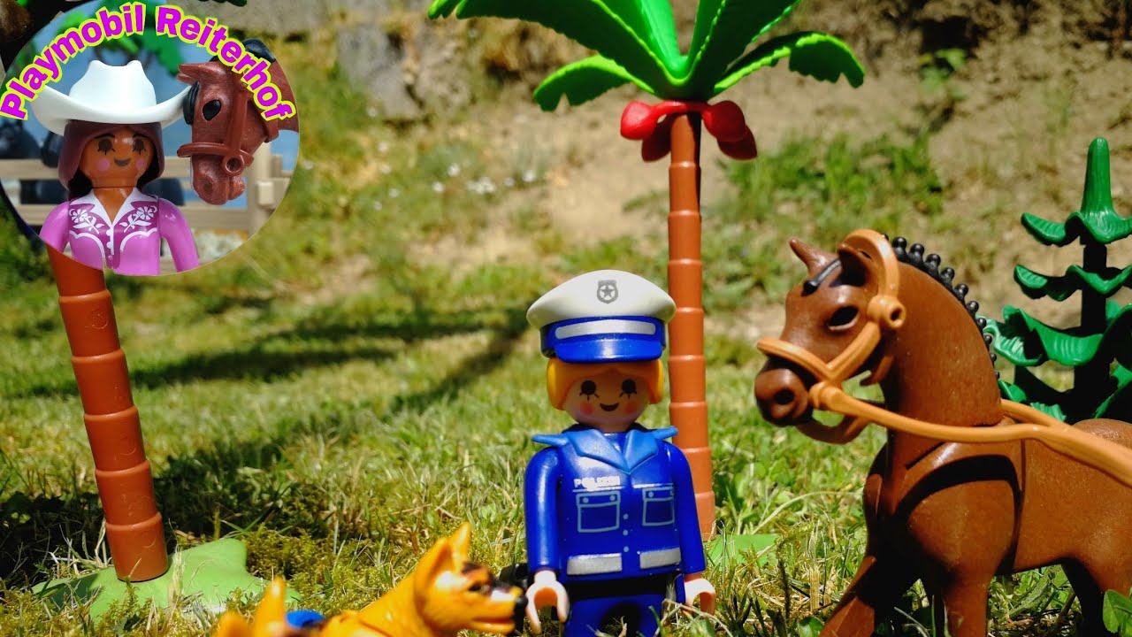 Playmobil Polizei Pferde Dieb auf dem Playmobil Reiterhof  Kinderfilm Film Nr 10 deutsch (4K)