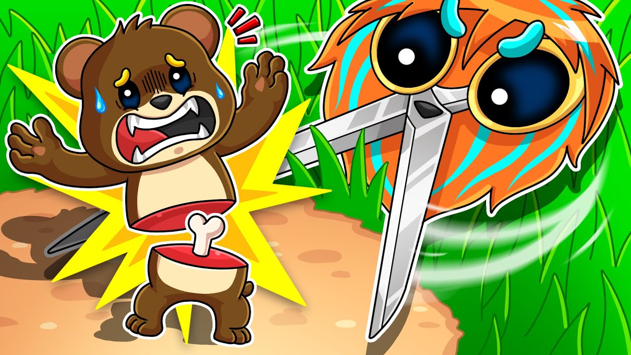超巨大ハサミになって草と友達を切ってみた！【 ロブロックス Roblox 】