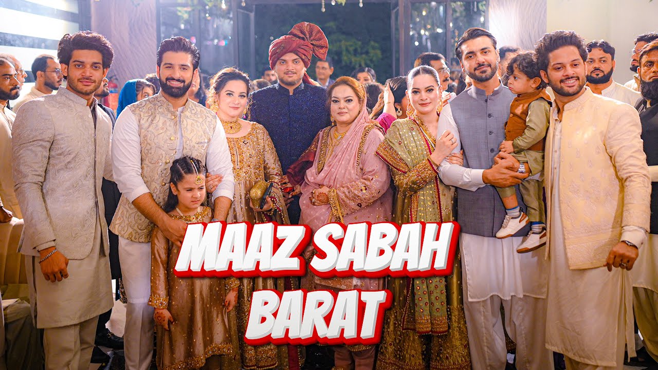 Maaz & sabah barat day 🥁 | bhabhi ko ghar le aye  🤩 | bhabhi got emotional 🥺| fireworks bhe kiye 🎆