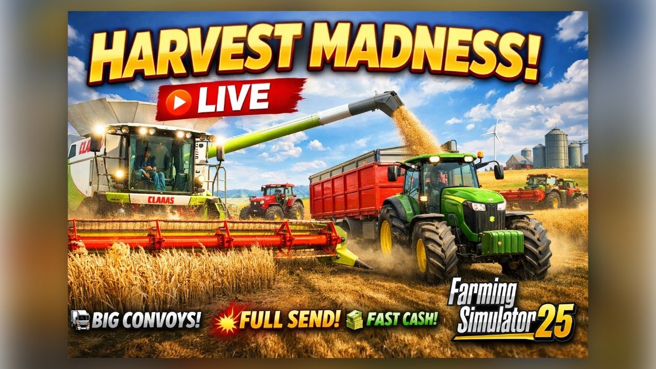 🚜 HARVEST MADNESS | Big Convoys, Fast Loads & Full Send!