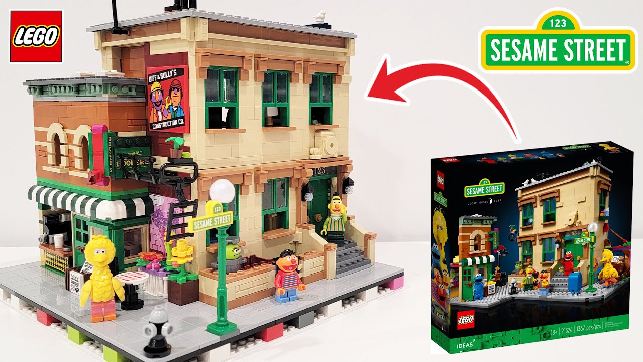 Модульная сборка углового модульного здания LEGO Sesame Street Alt Build