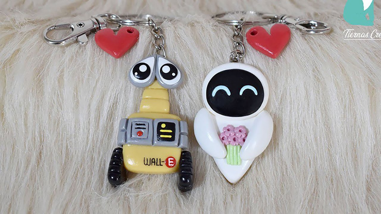 Wall-E y Eva Porcelana Fría/ Polymer clay