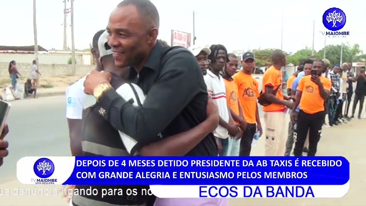 DEPOIS DE 4 MESES DETIDO PRESIDENTE DA AB TAXIS É RECEBIDO COM GRANDE ALEGRIA E ENTUSIASMO